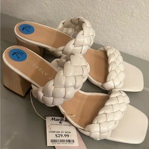 White block heels sz 7.5